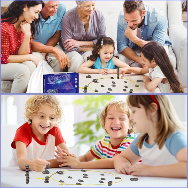Magnetisches Strategiespiel für Kinder und Erwachsene – Gesellschaftsspiel mit starken Magneten – Denkspiel & Geschicklichkeitsspiel – Familienspiel