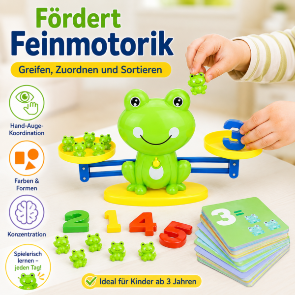 Frosch-Lernwaage – spielerisch Zahlen, Mengen & Rechnen entdecken