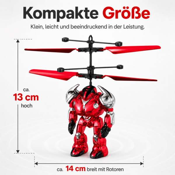 ChatGPT Image 18. Aug. 2026, 14_23_28 (2) Fliegender Roboter mit Sensorsteuerung – rot -Interaktives Flugspielzeug für Kinder