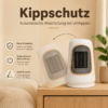 Mini Heizlüfter 1200 W – Elektrische Keramikheizung tragbar & leise | Schnellwärme, Kippschutz, Energiesparend für Büro & Zuhause