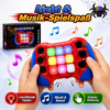 QUICK PUSH Spielkonsole für Kinder – Reaktionsspiel mit Licht, Sound & 5 Spielmodi