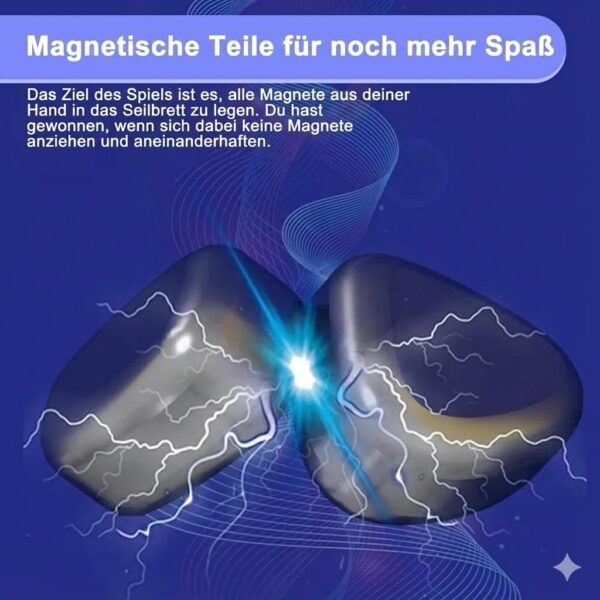 Magnetisches Strategiespiel für Kinder und Erwachsene – Gesellschaftsspiel mit starken Magneten – Denkspiel & Geschicklichkeitsspiel – Familienspiel