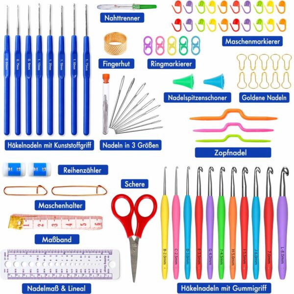 ab2dc2f1e236b319de55058d9e413cc0.jpg 82-teiliges Häkelnadel Set mit Etui