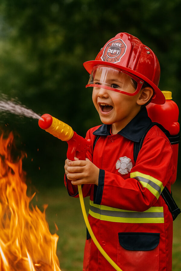 b75ac5055f76ee8aa06222da2008a81f.jpg Feuerwehrmann-Kostüm für Kinder inkl. Zubehör – Set mit Helm, Weste, Wasserspritze & mehr