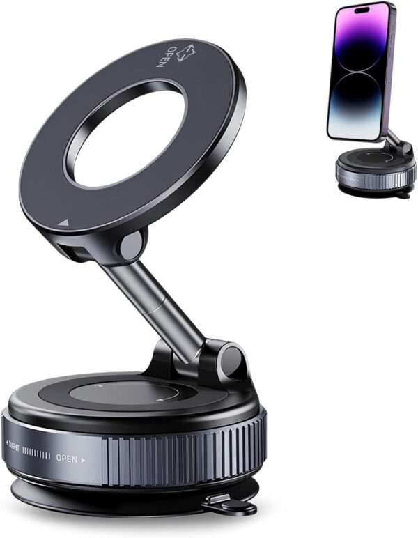 Magnetische Handyhalterung – Starker Saugnapf & 360° Drehung – Universal Smartphone Halter für Auto, Tisch & Zuhause
