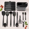 c0f936b2d4781764bda03776661807d4-1.jpg Küchenutensilien-Set Schwarz mit Messerblock & Aufbewahrungsbox