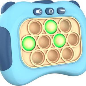 c14b4c018e48a8db87a2b73a0fa9043d.jpg Elektronisches Reaktionsspiel – 4 Spielmodi, Lichter & Sounds – Handheld Memory-Spielzeug für Kinder & Familien – Blau