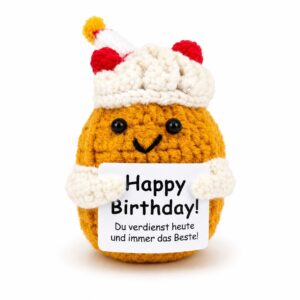 Happy Birthday Kartoffel – süße gehäkelte Gesc