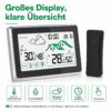 d47508ea8ed238d54e92f0753dc40c01.jpg Digitale Funk-Wetterstation mit Außensensor – LCD-Touchscreen, Innen- & Außentemperatur, Luftfeuchtigkeit, Wettervorhersage, Funkuhr, Kalender & Frost