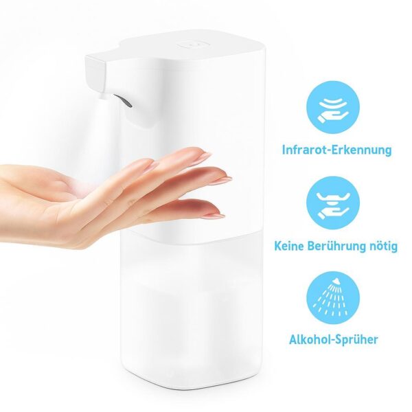dd8903676f11abdfe8b4404a404fc44c.jpg Automatischer Spender mit Infrarot-Sensor | Für Seife, Desinfektionsmittel Touchless Sprüher | Nachfüllbarer Behälter | Hygienische Lösung
