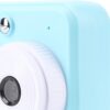 Kinder Sofortbildkamera mit Thermodruck – 1080P Kamera für Kinder mit 2,4 Zoll Bildschirm, 48 MP, Selfie-Funktion, Video, Thermopapier und Halsband