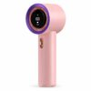 e050523b2f5bbadd41c3d6e3f295881a.jpg Tragbarer Handventilator wiederaufladbar USB-C, Mini Ventilator mit LED-Anzeige, 3 Geschwindigkeitsstufen - Rosa
