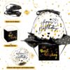 e0d6969303aa5a760b09a9d8a3883611-1.jpg Geldgeschenk Geschenkbox Geburtstag – Explosionsbox Schwarz/Gold mit Ballon & 37 Folien für Geld/Gutschein