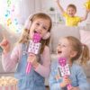 Karaoke Mikrofon für Kinder & Erwachsene – Bluetooth Wireless Mikrofon mit Lautsprecher & Echo-Effekt