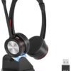 ebd11de7677d3ab2f9ed91ed92b12e09-1.jpg Bluetooth Headset mit Mikrofon & Ladestation, kabelloses Büro Headset mit USB Dongle, Bluetooth 5.2, bis zu 40 Std. Akkulaufzeit