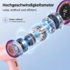 f932483ca46eb80ad36ce72d53f32506.jpg Tragbarer Handventilator wiederaufladbar USB-C, Mini Ventilator mit LED-Anzeige, 3 Geschwindigkeitsstufen - Rosa