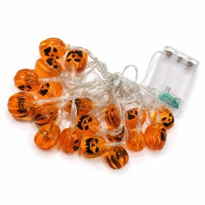 Halloween Lichterkette mit 20 LED Kürbissen